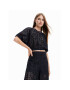 Desigual Bluza Lucca 23SWBW01 Črna Relaxed Fit - Pepit.si