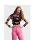 Desigual Bluza PINK PANTHER Pink Panther 22WWTK67 Črna Slim Fit - Pepit.si