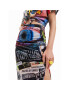 Desigual Midi krilo Posters 23SWFK09 Pisana Slim Fit - Pepit.si