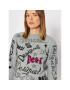 Desigual Pulover Paloma 21WWJFAE Siva Regular Fit - Pepit.si