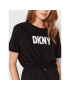 DKNY Vsakodnevna obleka P2AD7EGQ Črna Regular Fit - Pepit.si