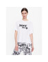 DKNY Zgornji del pižame YI2422629 Bela Relaxed Fit - Pepit.si