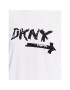 DKNY Zgornji del pižame YI2422629 Bela Relaxed Fit - Pepit.si