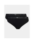 Emporio Armani Underwear Set 2 parov spodnjih hlačk 163334 3F223 00020 Črna - Pepit.si