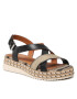 Geox Espadrile D Eolie D D25SRD 043ZI C9999 Črna - Pepit.si