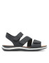 Geox Sandali D Sandal Vega D35R6A000EKC9999 Črna - Pepit.si