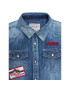 Guess Jeans srajca L2BH01 D4UE0 Modra Regular Fit - Pepit.si