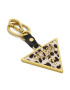 Guess Obesek Leather Triangle Keyring RW7420 P2201 Zlata - Pepit.si