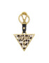 Guess Obesek Leather Triangle Keyring RW7420 P2201 Zlata - Pepit.si