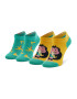 Happy Socks Set 2 para otroških nizkih nogavic KMNB02-7000 Zelena - Pepit.si