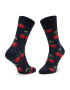 Happy Socks Visoke nogavice Unisex CHE01-6050 Mornarsko modra - Pepit.si