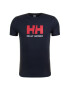 Helly Hansen Majica Logo 33979 Mornarsko modra Regular Fit - Pepit.si