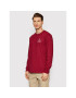 HUF Majica z dolgimi rokavi Essential TS01546 Bordo rdeča Regular Fit - Pepit.si