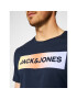 Jack&Jones Komplet majica in športne kratke hlače Brad 12192767 Mornarsko modra Regular Fit - Pepit.si