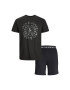 Jack&Jones Pižama James 12240181 Črna Standard Fit - Pepit.si