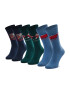 Jack&Jones Set 3 parov moških visokih nogavic Jacsanta Claus Sock Giftbox 12198046 Črna - Pepit.si