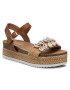 Jenny Fairy Espadrile WS17059-03 Rjava - Pepit.si