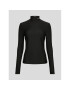 KARL LAGERFELD Bluza Texture 226W1707 Črna Regular Fit - Pepit.si