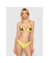 KARL LAGERFELD Gornji del bikini Printed Logo KL21WTP05 Rumena - Pepit.si