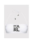 KARL LAGERFELD Gornji del bikini Printed Logo KL22WTP02 Bela - Pepit.si