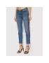 KARL LAGERFELD Jeans hlače Girlfriend Denim W/ Lacing 91KW1801 Modra Slim Fit - Pepit.si