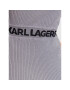 KARL LAGERFELD Pletena obleka 230W1359 Srebrna Slim Fit - Pepit.si