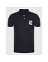 KARL LAGERFELD Polo majica KL22MPL01 Črna Regular Fit - Pepit.si