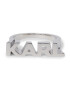 KARL LAGERFELD Prstan 230W3939 Srebrna - Pepit.si