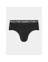 KARL LAGERFELD Set 3 sponjic Logo Monogram Brief Set(3Pack) 225M2102 Črna - Pepit.si