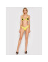 KARL LAGERFELD Spodnji del bikini Printed Logo KL21WBT05 Rumena - Pepit.si