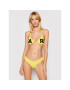 KARL LAGERFELD Spodnji del bikini Printed Logo KL21WBT05 Rumena - Pepit.si