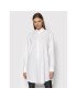 KARL LAGERFELD Srajca Ikonik Rhinstone 216W1604 Bela Oversize - Pepit.si