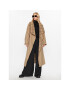 KARL LAGERFELD Volneni plašč Shearling Mix 236W1501 Bež Regular Fit - Pepit.si