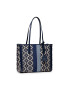 Kate Spade Ročna torba Market Stripe Medium Tote PXRUB271 Mornarsko modra - Pepit.si