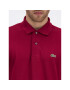 Lacoste Polo majica L1212 Bordo rdeča Classic Fit - Pepit.si