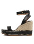 Lauren Ralph Lauren Espadrile Hilarie 802884124001 Črna - Pepit.si