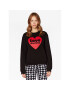 LOVE MOSCHINO Jopa W630657E 2246 Črna Relaxed Fit - Pepit.si