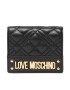 LOVE MOSCHINO Majhna ženska denarnica JC5601PP0FLA0000 Črna - Pepit.si