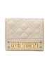 LOVE MOSCHINO Majhna ženska denarnica JC5601PP0FLA0110 Bež - Pepit.si