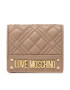 LOVE MOSCHINO Majhna ženska denarnica JC5601PP0FLA0209 Bež - Pepit.si