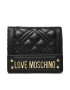 LOVE MOSCHINO Majhna ženska denarnica JC5601PP0GLA0000 Črna - Pepit.si