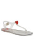 LOVE MOSCHINO Sandali JA16011G1GI37998 Bela - Pepit.si