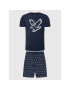 Lyle & Scott Pižama Griffin LSLSET974 Mornarsko modra Regular Fit - Pepit.si