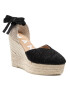 Manebi Espadrile Heart Shape Wedges G 0.1 WH Črna - Pepit.si