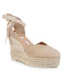 Manebi Espadrile Heart Shape Wedges M 1.1 WH Bež - Pepit.si