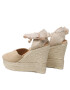 Manebi Espadrile Heart-Shaped Wedge Espadrilles M 1.1 WH Bež - Pepit.si