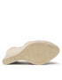 Manebi Espadrile Heart-Shaped Wedge Espadrilles M 1.1 WH Bež - Pepit.si