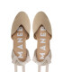 Manebi Espadrile Heart-Shaped Wedge Espadrilles M 1.1 WH Bež - Pepit.si