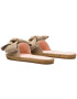 Manebi Espadrile Sandals With Bow K 1.1 J0 Bež - Pepit.si