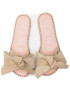 Manebi Espadrile Sandals With Bow K 1.1 J0 Bež - Pepit.si